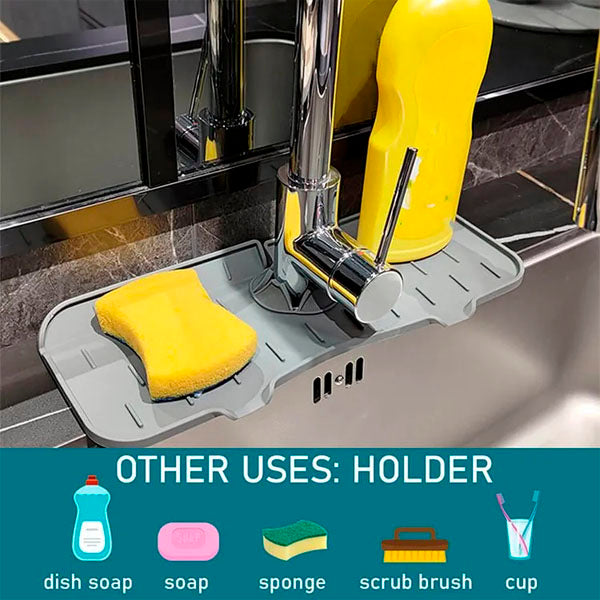 Kitchenguard™ Silicone Faucet Handle Drip Catcher Tray