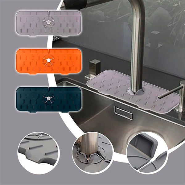 Kitchenguard™ Silicone Faucet Handle Drip Catcher Tray