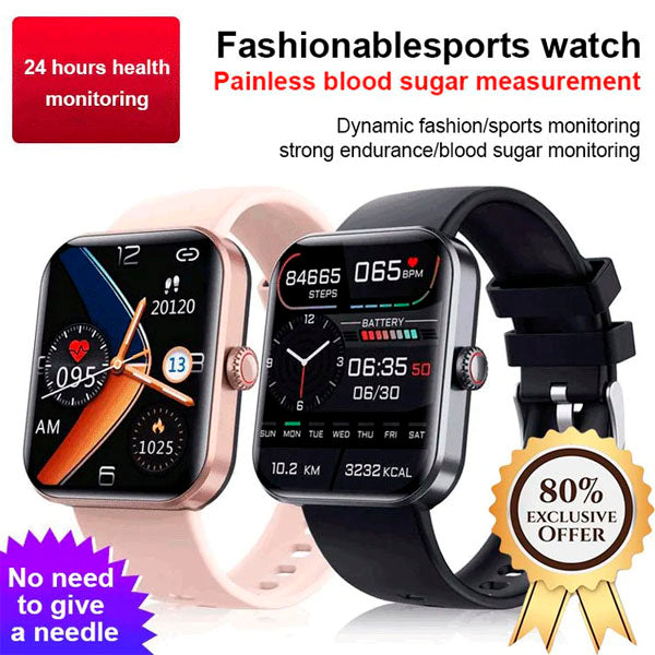 Foloww™ [All day monitoring of heart rate and blood pressure] Bluetooth fashion watch（Support 24 languages）