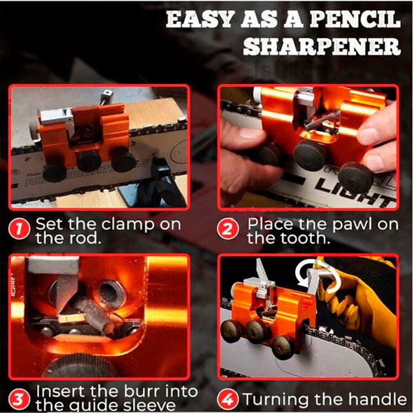 King™ Chainsaw Chain Sharpening Jig