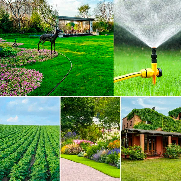 Rottax™ 🔥360° Rotation Auto Irrigation System Garden Lawn Sprinkler Patio,Coverage Diameter 65ft