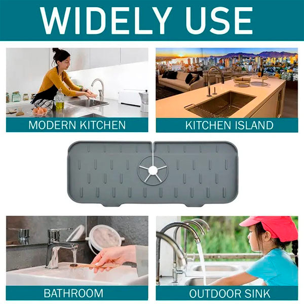 Kitchenguard™ Silicone Faucet Handle Drip Catcher Tray