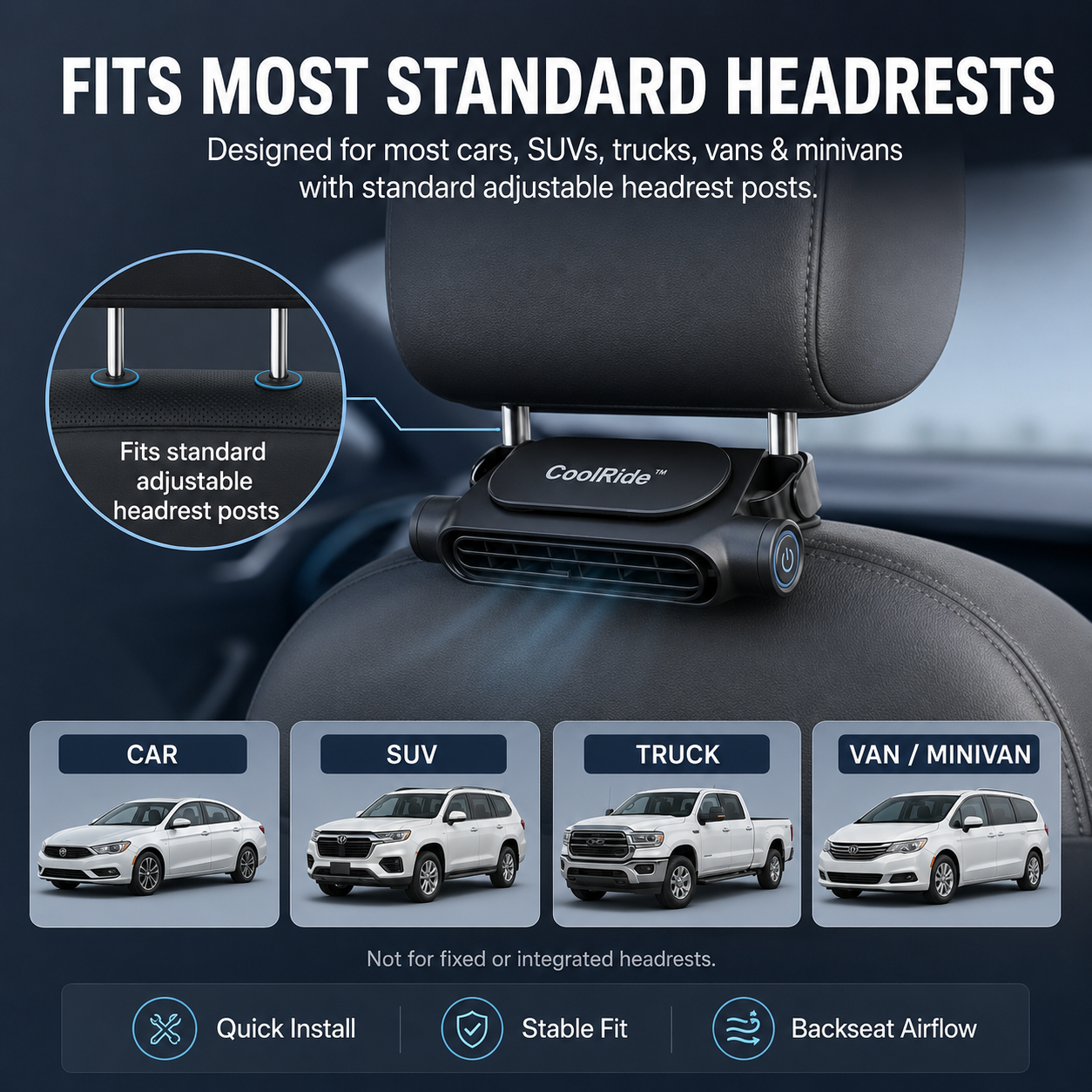 CoolRide™ Backseat Comfort Airflow System