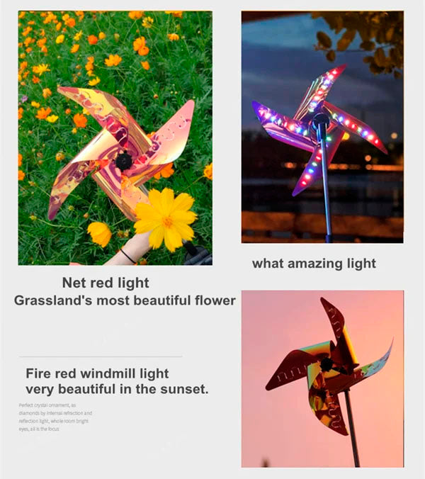 Ratoory™ Solar Windmill Color Changing LED Garden Decoration Light