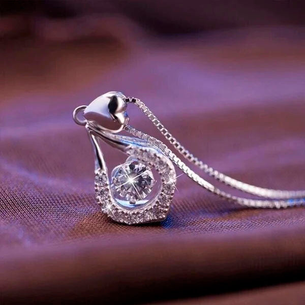 Veera™ Perfect Gift - Twinkling Heart Waterdrop Stone Necklace