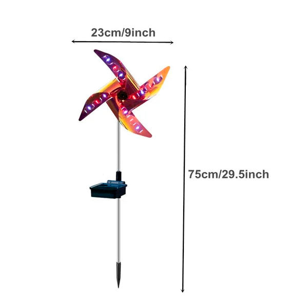 Ratoory™ Solar Windmill Color Changing LED Garden Decoration Light