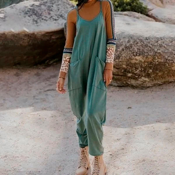 Aufiss™ Wide Leg Jumpsuit with Pockets