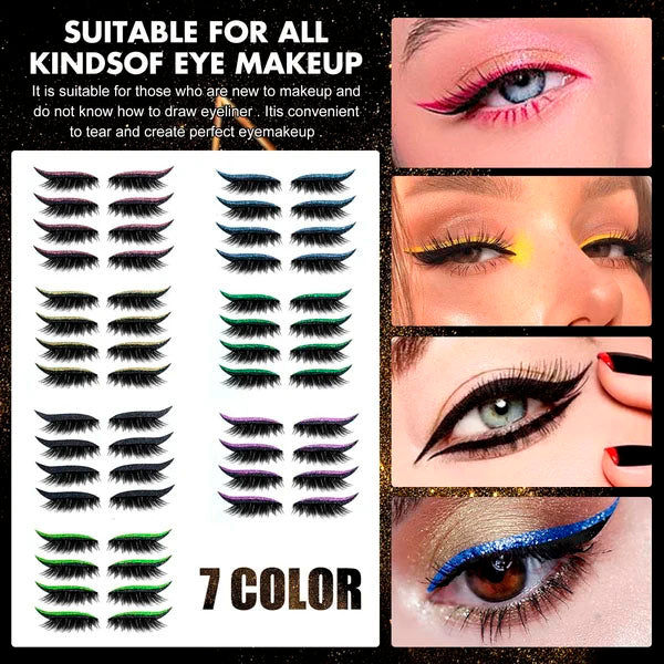 Eyesslin™ 2023 New Reusable Eyeliner And Eyelash Stickers