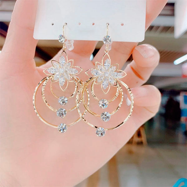 Roosalya™ Earrings In Italian Style With Diamonds
