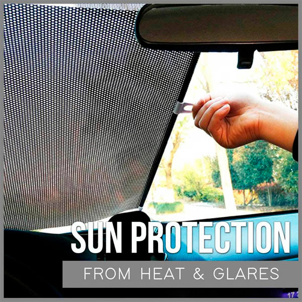Zwinn™ Retractable Window Roller Sunshade For Car