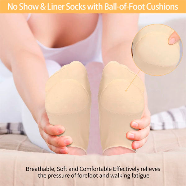 Sock-Style Ball of Foot Cushions for Women