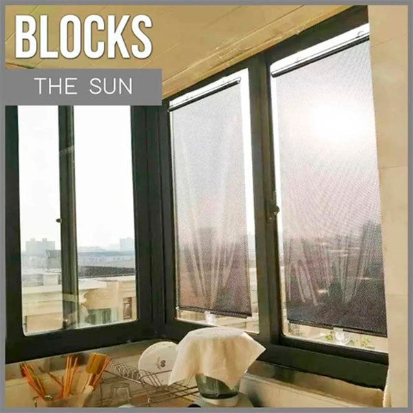 Zwinn™ Retractable Window Roller Sunshade For Car