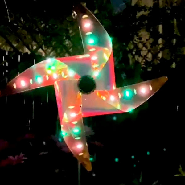 Ratoory™ Solar Windmill Color Changing LED Garden Decoration Light