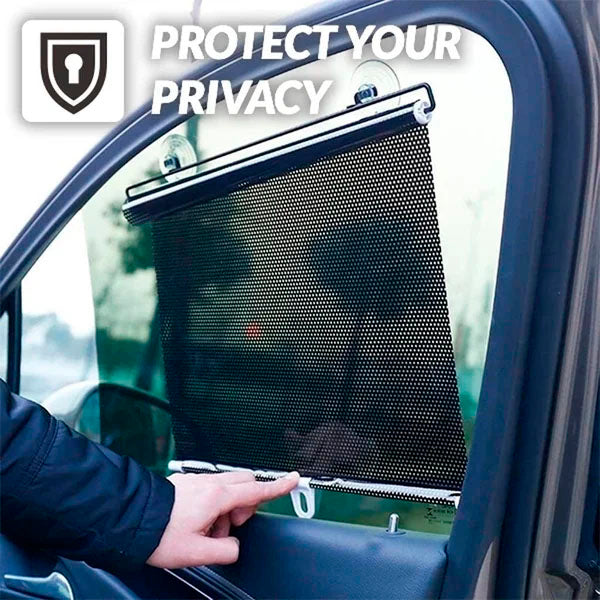 Zwinn™ Retractable Window Roller Sunshade For Car