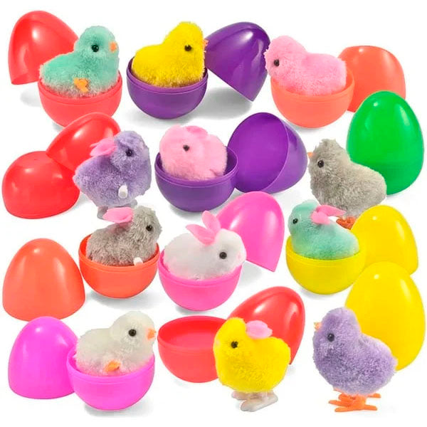 MagicEgg™ 12Pcs Wind Up Toy Prefilled Easter Eggs