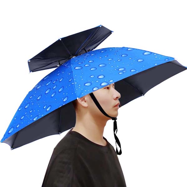 Outdoor Double Layer Umbrella Hat