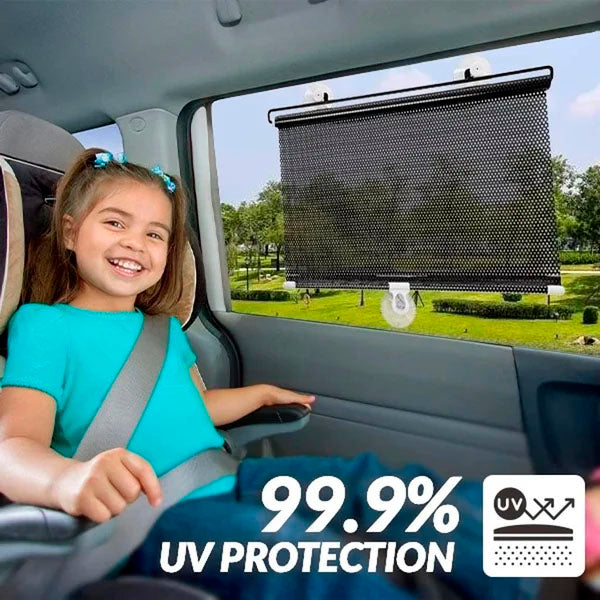 Zwinn™ Retractable Window Roller Sunshade For Car