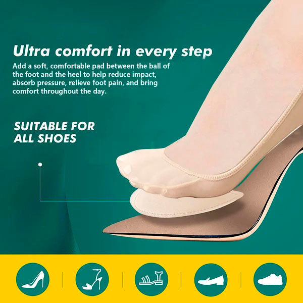 Sock-Style Ball of Foot Cushions for Women