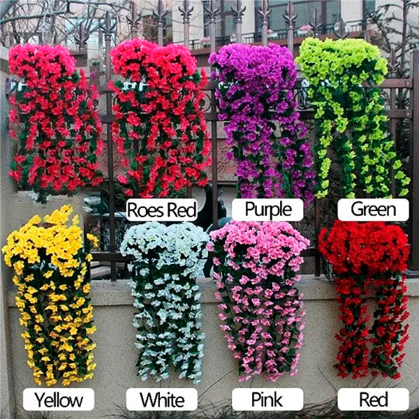 Floower™ Vivid Artificial Hanging Orchid Bunch