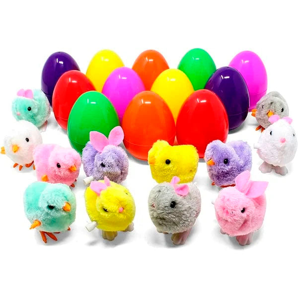 MagicEgg™ 12Pcs Wind Up Toy Prefilled Easter Eggs