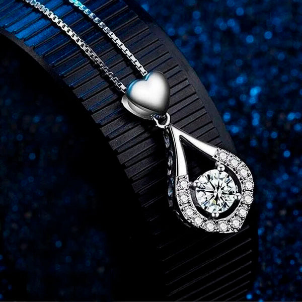 Veera™ Perfect Gift - Twinkling Heart Waterdrop Stone Necklace
