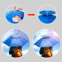 Outdoor Double Layer Umbrella Hat