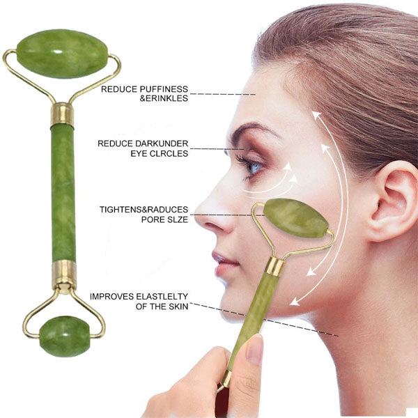 BEAUTTY® Facial Massage Roller with Natural Jade Stone Anti-age