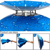 Outdoor Double Layer Umbrella Hat